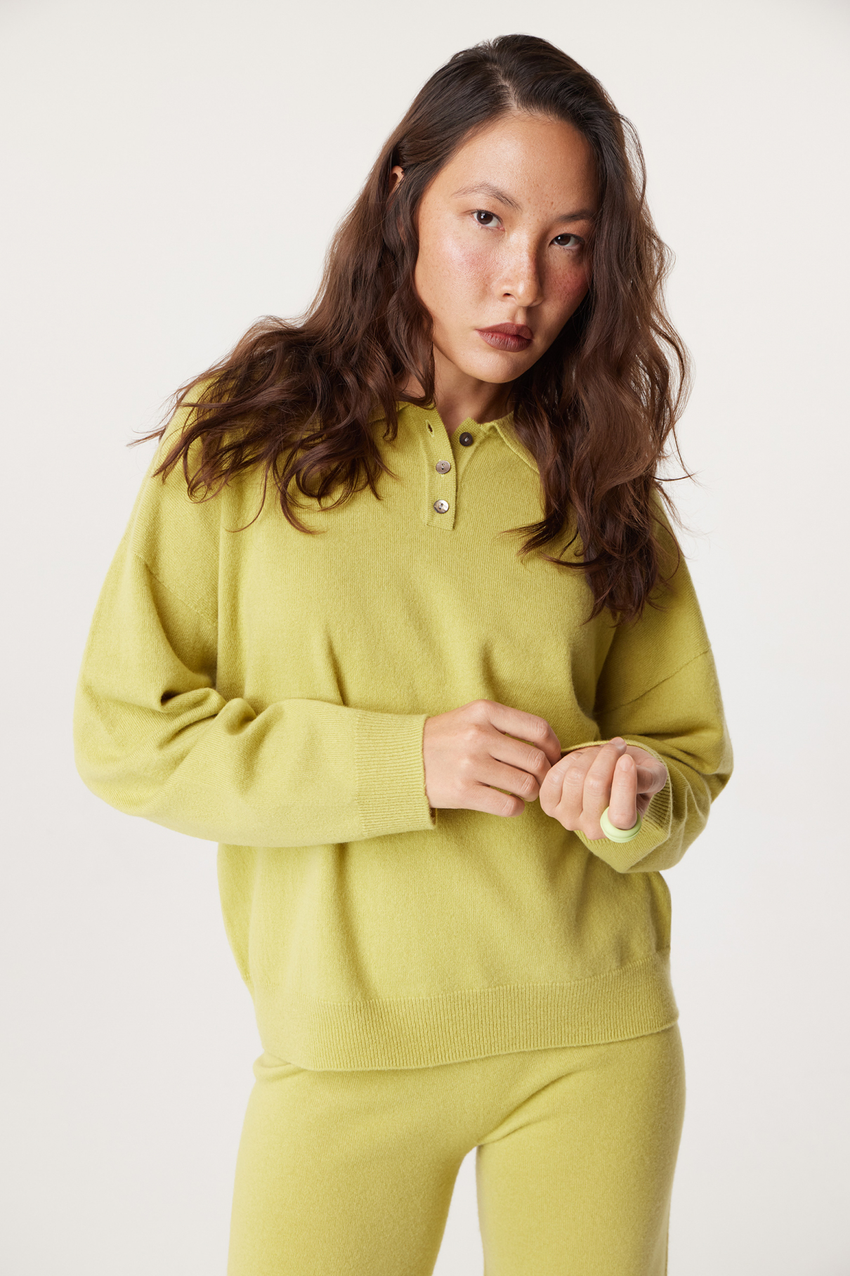 Джемпер поло Celestyna , зеленый, арт. FR23FW4PK40BTK200GN купить в интернет-магазине Джемпер поло Celestyna , зеленый, арт. FR23FW4PK40BTK200GN купить в интернет-магазине