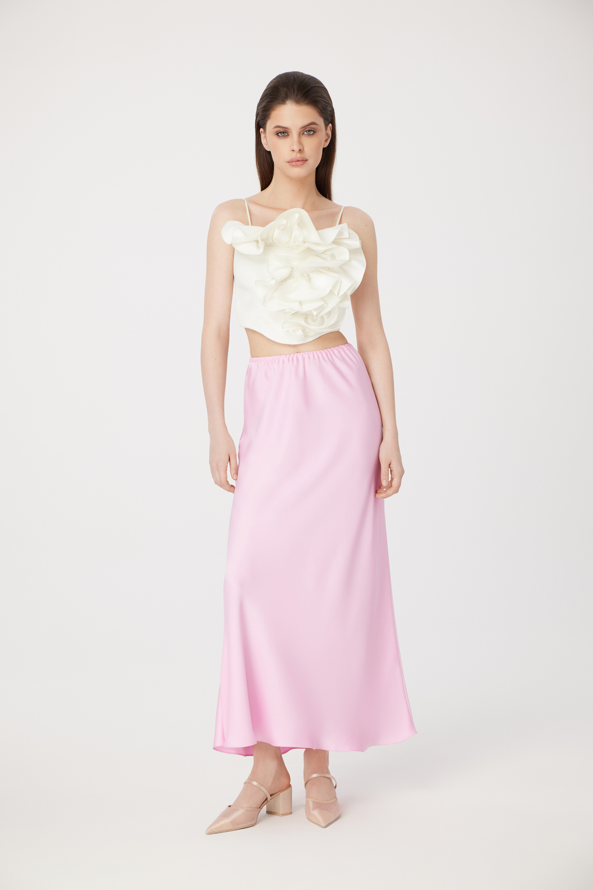 Юбка Nora , розовый, арт. FR24SS1SK020W200PN купить в интернет-магазине Юбка Nora , розовый, арт. FR24SS1SK020W200PN купить в интернет-магазине