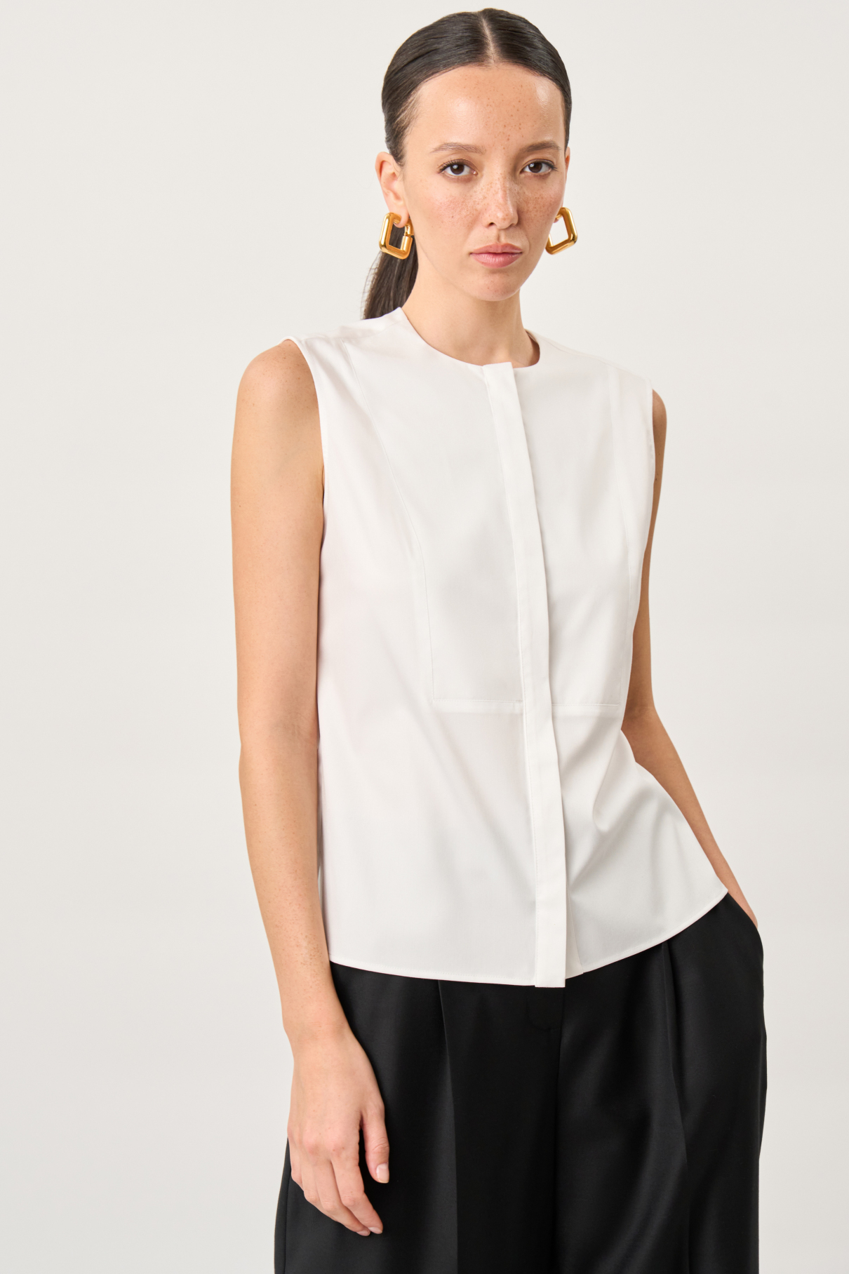 Блузка Fez , молочный, арт. FR24SS1BL100W240ML купить в интернет-магазине Блузка Fez , молочный, арт. FR24SS1BL100W240ML купить в интернет-магазине