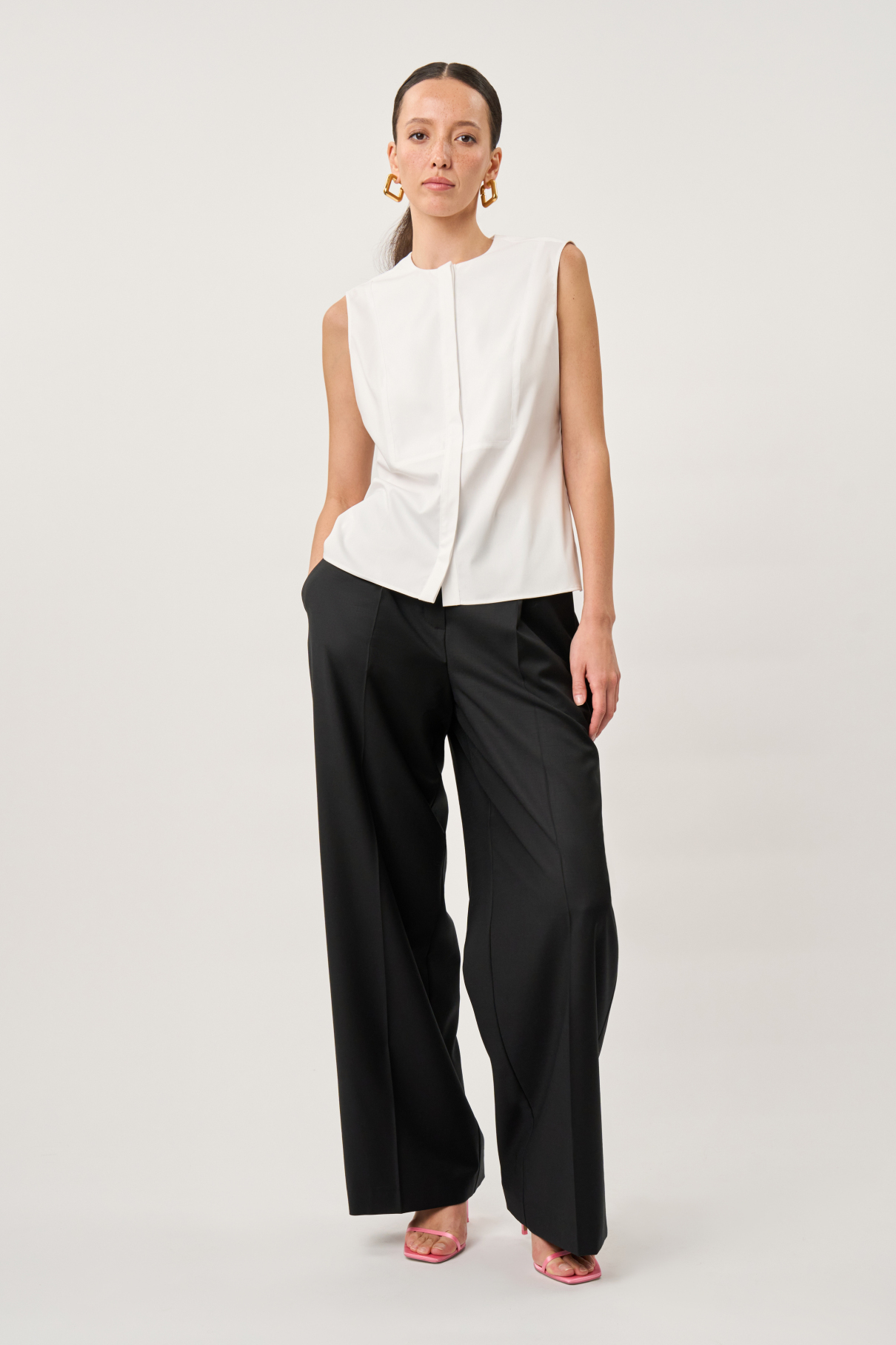 Блузка Fez , молочный, арт. FR24SS1BL100W240ML купить в интернет-магазине Блузка Fez , молочный, арт. FR24SS1BL100W240ML купить в интернет-магазине