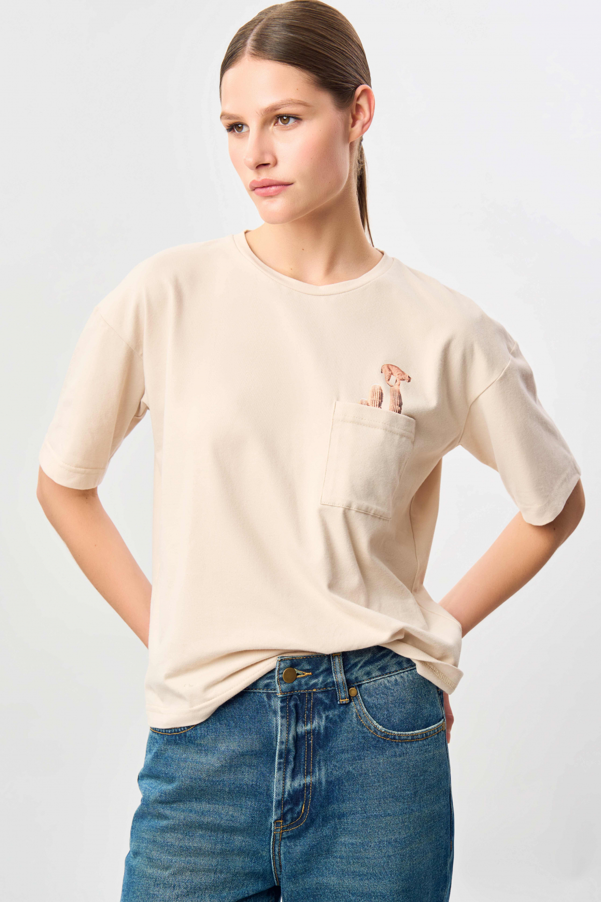 Футболка Wild , бежевый, арт. FR24SS1TS20PRW330BG купить в интернет-магазине Футболка Wild , бежевый, арт. FR24SS1TS20PRW330BG купить в интернет-магазине