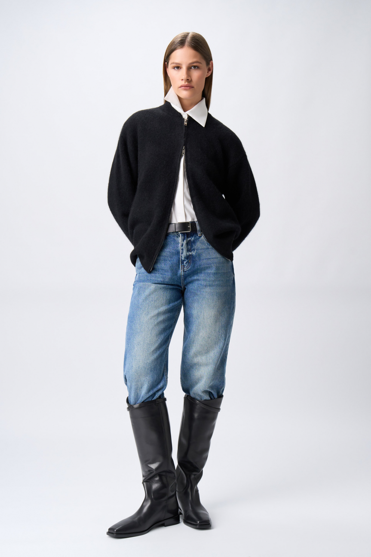 Кардиган Oxford , черный, арт. FR24FW4VN40ZPW100BL купить в интернет-магазине Кардиган Oxford , черный, арт. FR24FW4VN40ZPW100BL купить в интернет-магазине