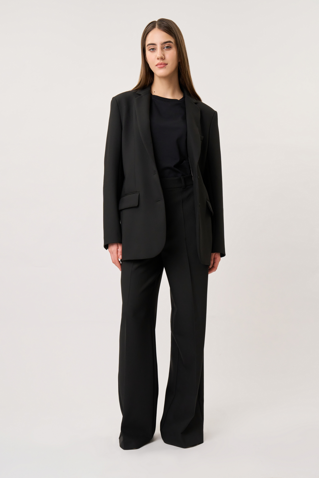 Однобортный приталенный жакет черный , чёрный, арт. FR22FW1J03W200B купить в интернет-магазине Однобортный приталенный жакет черный , чёрный, арт. FR22FW1J03W200B купить в интернет-магазине