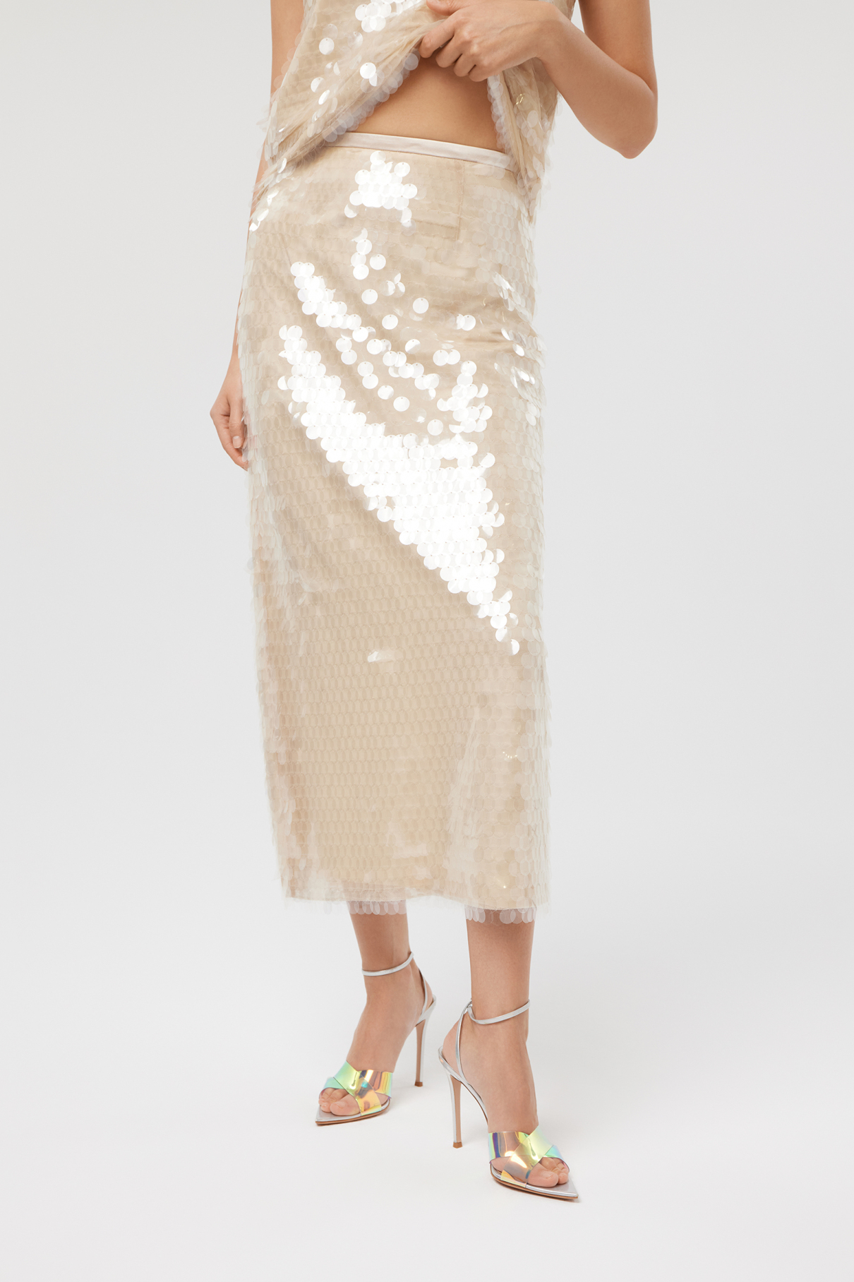Юбка Sparkle , бежевый, арт. FR23EV1SK02SQW200BG купить в интернет-магазине Юбка Sparkle , бежевый, арт. FR23EV1SK02SQW200BG купить в интернет-магазине