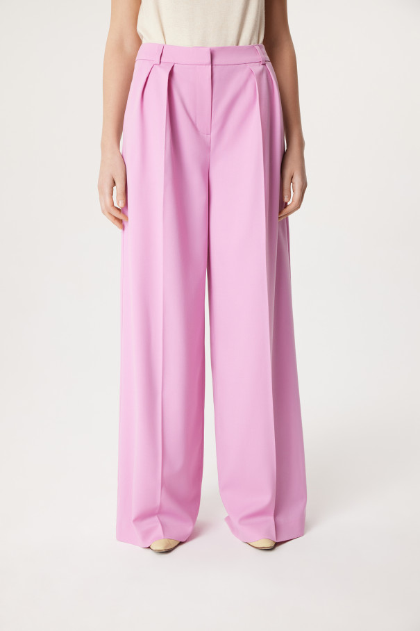 Брюки прямые Iman , розовый, арт. FR24SS1PN03FLW120PN купить в интернет-магазине