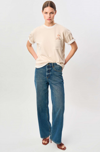 Футболка Wild , Бежевый, арт. FR24SS1TS20PRW330BG купить в интернет-магазине