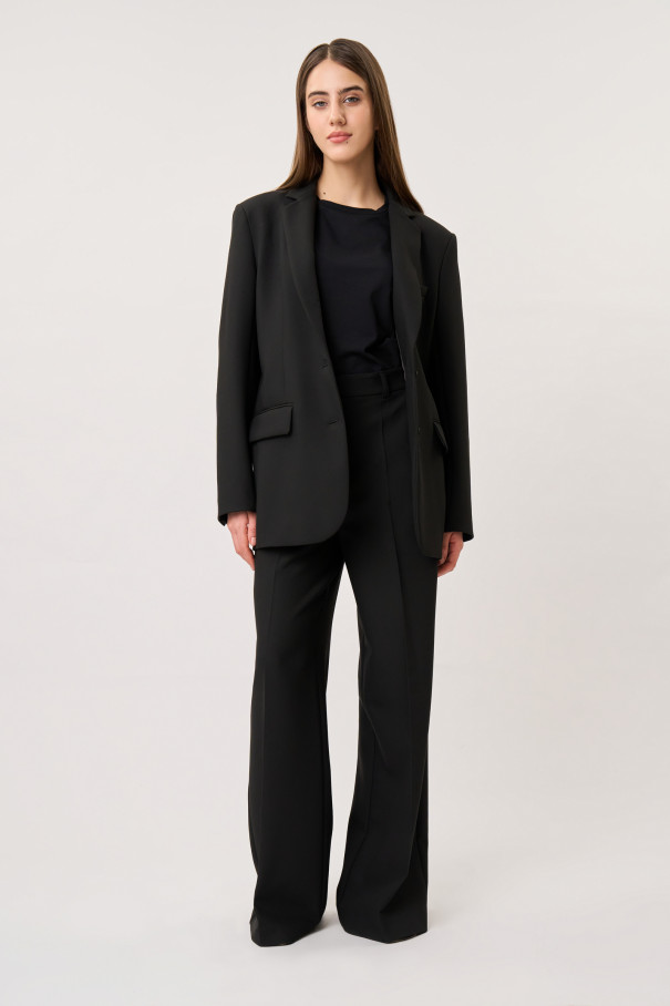 Однобортный приталенный жакет черный , чёрный, арт. FR22FW1J03W200B купить в интернет-магазине