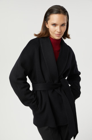 Пальто с поясом , Черный, арт. FR23SS1C41BW100B купить в интернет-магазине