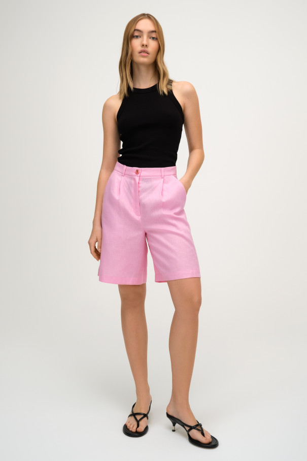 Льняные шорты , розовый, арт. FR23SS1SH1W350P купить в интернет-магазине