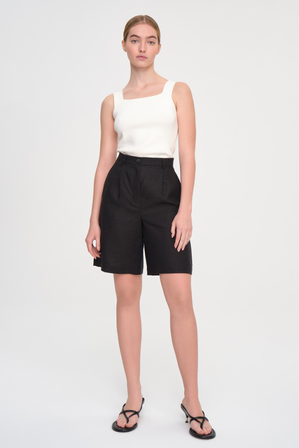 Льняные шорты , чёрный, арт. FR23SS1SH1W350B купить в интернет-магазине