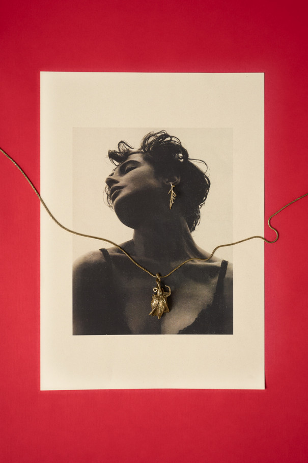 Ожерелье Rosa collar bronce , бронзовый, арт. 1199 купить в интернет-магазине